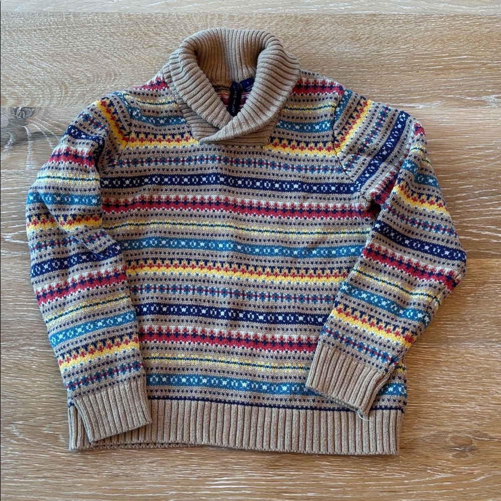 Janie and Jack Multicolor Patterned Kids Sweater